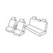 Set Superior Set Stoelhoezen - Zwart/Grijs - compatibel met Toyota Hilux Pick-Up (06/16>09/20)