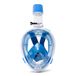 K2O MS1012 Snorkelmasker met panoramaweergave, blauw, Unisex, L/XL