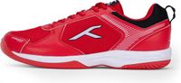 HUNDRED Court Star Non-Marking Professionele Badminton Schoenen voor Heren (Rood/Wit, EU 44.5)