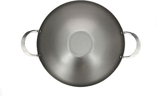 de Buyer 5619.32 Mineral-Wok, B, 2 handgrepen, diameter 32 cm