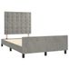 Maison Exclusive - Cadre de lit sans matelas gris clair 120x190 cm velours