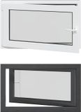 vidaXL Kelderraam RISOR Wit 100 x 50 cm
