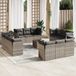 Maison Exclusive - Ensemble de jardin, 13 pièces, avec coussins gris clair, en polyrotin