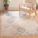 SAFAVIEH Madison Collection MAD604D Glam Ogee Trellis 90 x 150 cm Ivory/Blue