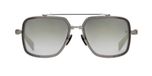 Balmain Lunettes de soleil Officier Unisexe Argent Géométrique Argent 58mm