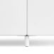Relief Pied de connexion Relief lot de 2 Blanc