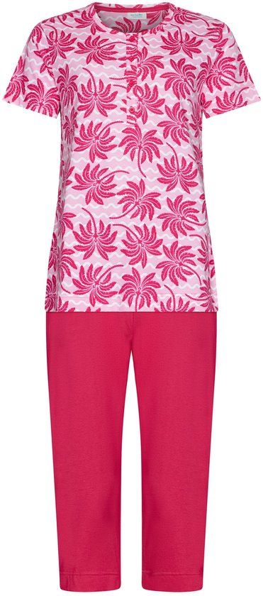 Rebelle MyRebelle Pyjama Palm Springs Bio Katoen Roze Knoopsluiting Maat 44