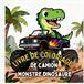 Livre Monster Trucks Dinosaur Coloring Book: Mighty Dinosaurs and Giant Monster Trucks - Fun and Easy Coloring for Kids