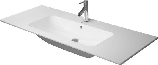 Duravit Me by Starck Wastafel - 123x49cm - 1 Kraangat - Wit