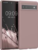 kwmobile telefoonhoesje geschikt voor Google Pixel 6a - Hoesje voor smartphone - Back cover in licht oudroze