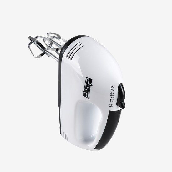DSP KM2033 Handmixer - 100W - Wit Zwart