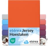 etérea Jersey Hoeslaken 100x200 - 120x200 cm Oekotex Made in Green - 100% katoen - Oranje