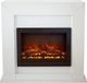 Xaralyn Elektrische haard - Adra EFL-MDW - wit hout - 1500 Watt verwarming - met afstandsbediening - haardombouw inclusief inbouwhaard - schouw