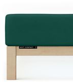 Schlafgut Soft Contact Jersey Flanel Hoeslaken S - 90x190 - 100x200 690 Green Deep