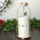 Zen Arôma Geurbrander Cinco keramiek wit met metaal
