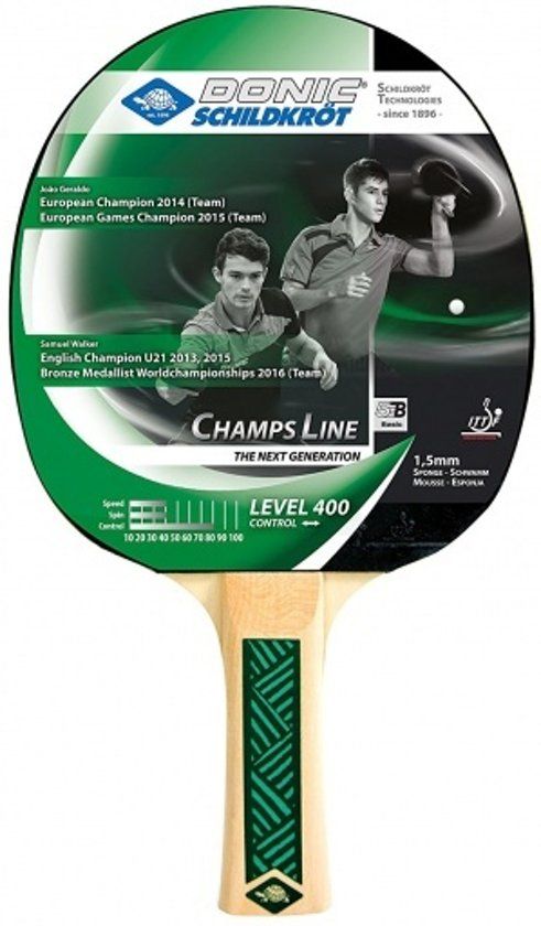 Donic Schildkröt Tafeltennisbat Champs Line 400 Zwart