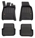 Frogum - No.77 - Automatten 3D - Geschikt voor AUDI A6 C6 (2004-2006) - 4-delig - TPE Rubber - Zwart