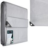 KOTARBAU® Afdekzeil, Polyethyleen, 8 x 10 m, Zilver, 200 g/m2, Waterdicht, Zeil Afdekking, Beschermzeil voor Meubels, Afdekzeil uv-bestendig, Zeil voor bescherming buiten