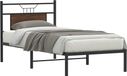 Maison Exclusive - Sommier sans matelas Chêne brun 75x190 cm Matériau dérivé du bois
