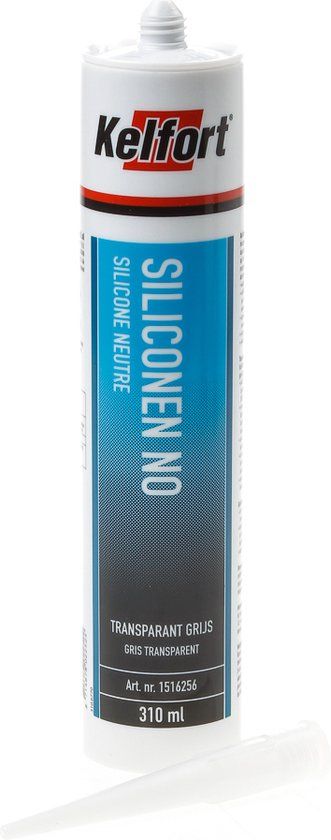 Kelfort Siliconenkit no transparant/grijs 310ml