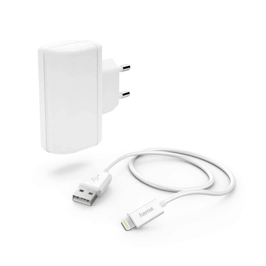 Hama 00183265 - Oplader voor mobiele apparatuur - Universeel - Wit - Lightning