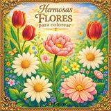 Hermosas flores para colorear