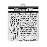 Stamperia - Thick Stencils for Scrapbooks, Albums, Cards, Bullet Journalling, and More, Flexible Material, Easy to Clean, Perfect for Hobbies, Crafts and Gifting (Alice in Christmas, Soldiers)