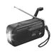 LogiLink Dynamo/solar/handslingerradio FM/AM en SW1/SW2, met LED-SOS zaklamp, ook als powerbank te gebruiken, super compact