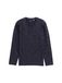TOM TAILOR 1047787 T-shirt à manches longues pour homme, 38719 - Navy Red Multi Inject, XXL