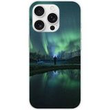 Apple iPhone 16 Pro Aurores boreales bedrukt siliconen hoesje