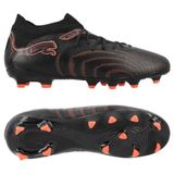 PUMA Future 9 Pro FG/AG Eclipse - Noir/Rouge éclatant/Strong Gray Enfant, pointure 32