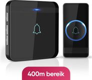 Avantek (X-Sense) AVANTEK Draadloze deurbel met 1 ontvanger - Zwart - Bereik 400 meter - Waterdicht - 52 melodieën