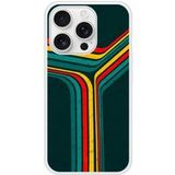 Apple iPhone 16 Retro lines Verstevigd hoesje met sublimatie bedrukking