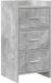 vidaXL Dressoir gris béton 40 x 36 x 80 cm bois traité