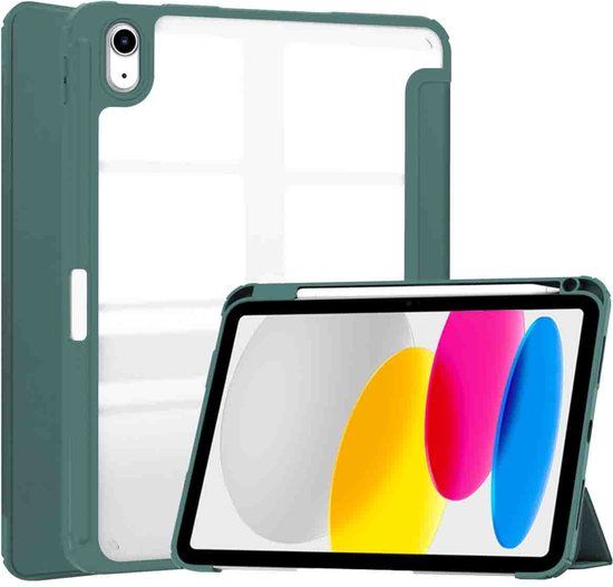 imoshion Trifold Hardcase Bookcase voor de Apple iPad 10.9 (2022) - Groen