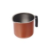 Alluflon Zecchino melkkooktoestel met snavel, diameter 10 cm, 1 handvat, aluminium, oranje