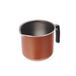 Alluflon Zecchino melkkooktoestel met snavel, diameter 10 cm, 1 handvat, aluminium, oranje