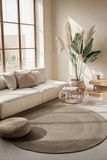 Hanse Home Okrągły dwustronny dywan z juty ø 100 cm Braided Grey