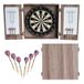 Hathaway Winchester Dartbord en kabinet Set, Drijfhout, 9,5 cm L B x 50,2 cm H, Hout