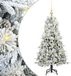 vidaXL Sapin de Noël artificiel avec 150 LED Blanc 120 cm PE et PVC