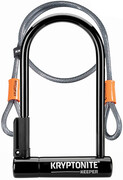 Kryptonite Keeper Standard + Kflex Fietsslot 120cm zwart/zilver