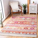 Safavieh Global Interior ADR276 Adirondack Collection rechthoekig tapijt, 122 x 183 cm, roest/ivoor