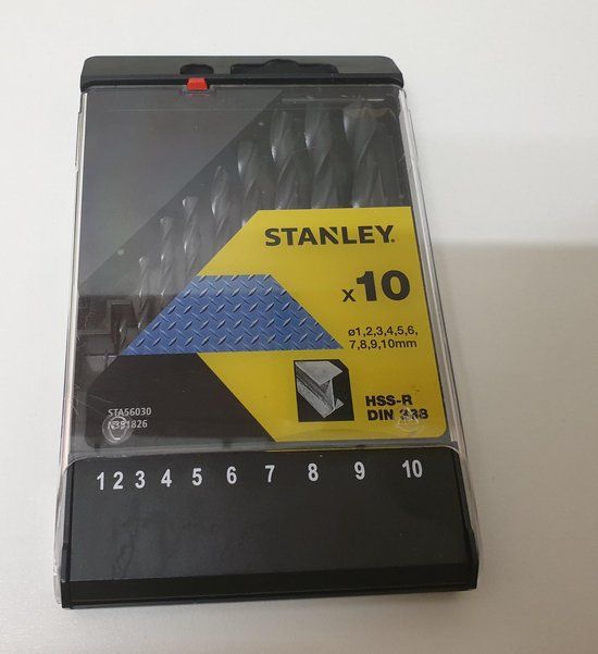Stanley HSS Metaalboren Cas. 10-delig - STA56030-QZ