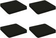 vidaXL 4-Piece Zitkussens VUGHT 100% Polyester Zwart