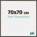 Your Decoration Cadre photo 70x70 cm Plastique Anthracite Evry