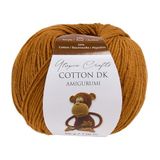 Utopia Crafts Amigurumi Katoenen DK-garen om te haken en te breien, 50% katoen, 50% gemengd acryl, 50 g (1, lichtbruin)