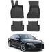 Audi Tapis de sol 3D TPE Premium compatible avec Audi A4 B8 Berline Break Allroad 2009-2016 Revêtement de sol pour voiture - Intérieur antidérapant - Bords hauts - Noir