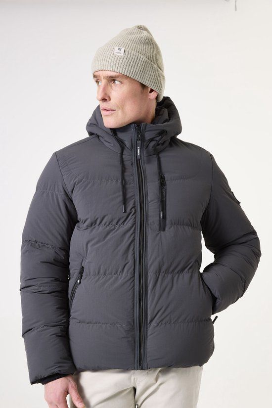 Garcia Heren Puffer Jas GJ510905 Donkergrijs XXL
