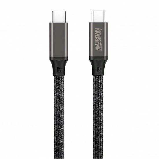 Urban Factory BASEE USB-kabel 2 m USB C 10 Gbit/s 240 W Grijs