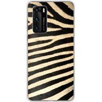Huawei P40 Zebre Bedrukt Siliconen Hoesje